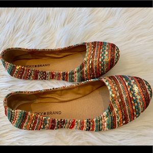 NEW Lucky Brand Emmie Multicolor Ballet Flats